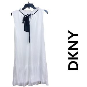 DKNY Pusy Bow Ivory Dress